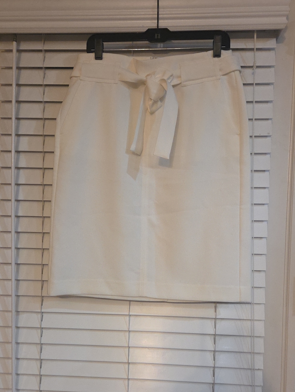 Banana Republic White Pencil Skirt
